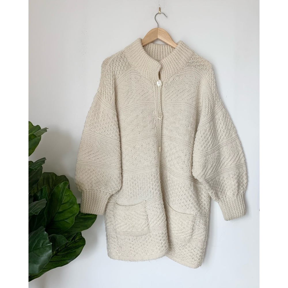 Vintage Chunky Knit Cardigan